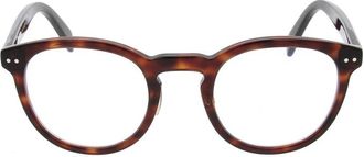 Celine Optisch montuur met zonneclip - unisex - Brillen - Bruin - ONE Size - Accessoires