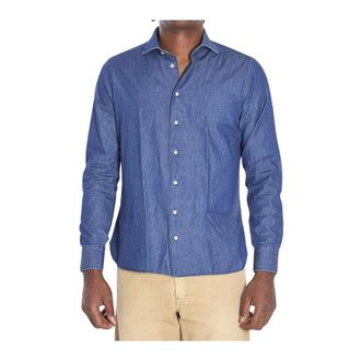 Borriello Marechiaro Denim Shirt - Heren - Casual Overhemden - Blauw - XL - Denim - Overhemden