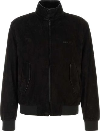 Gucci High-neck Logo-embroidered Jacket