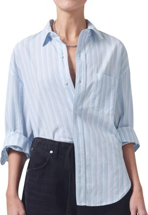 Citizens Of Humanity Kayla Shirt In Marino Stripe
