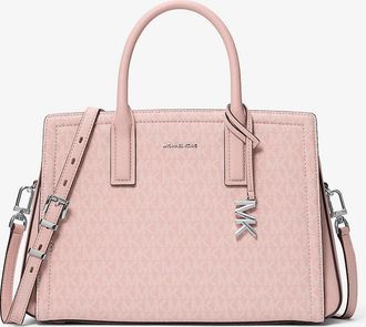 Michael Kors Laila Medium Signature Logo Satchel