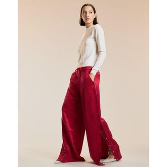 Cynthia Rowley Wide Leg Snap Pants