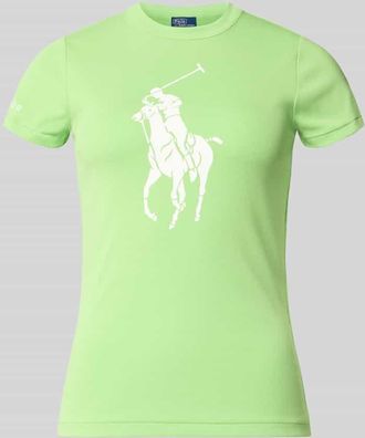 Polo Ralph Lauren Slim Fit T-Shirt aus Baumwoll-Mix in Gruen, Gr&ouml;&szlig;e XL