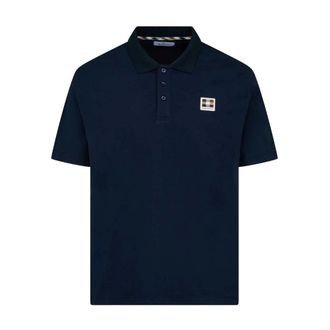 Aquascutum Polo Shirt - male - Aquascutum - Polo Shirts - Blue - XL - Tops