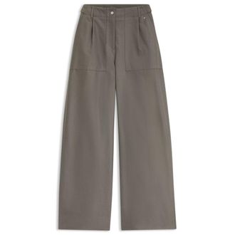 BOSS Wide-leg pants in cotton denim