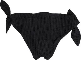 Dolce & Gabbana Womens Swimwear Black Side-Tie Bikini Bottom Dg Logo Elastane Nylon Clothing