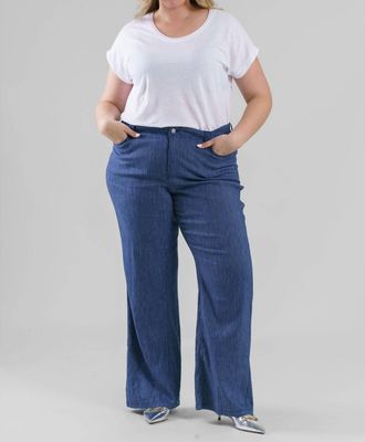 NYDJ 5 Pocket Wide Leg Trouser In Astripe