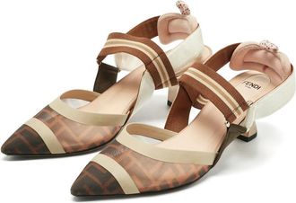 Fendi Pumps Colibri con cinturino posteriore - Toni neutri