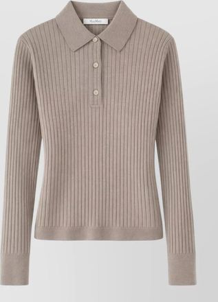 Max Mara cashmere silk polo jumper