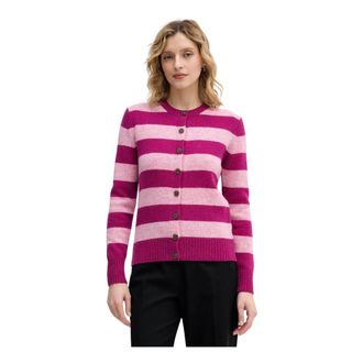 Benetton Gestreepte Cardigan - Dames - Vesten - Veelkleurig - S - Wol - Truien & Vesten