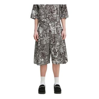 Marcelo Burlon Heren, Korte broeken, Grijs, Maat: S