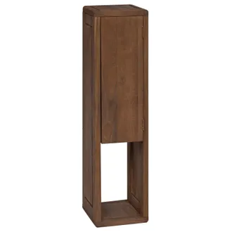 vidaXL Armario Lateral De Ba&ntilde;o Natural 25 X 25 X 100 Cm Vidaxl