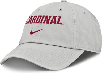 Nike Stanford Off-Field Club Gameday Nike Mens College Adjustable Hat in Grey | NC010BBSDN-U2H