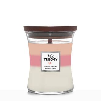 Woodwick geurkaars Trilogy Blooming Orchard Medium