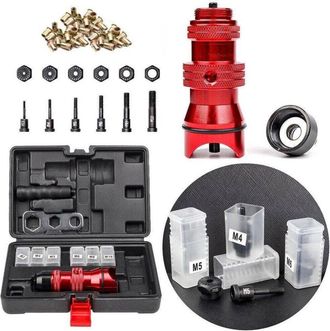Trade Shop Trade Shop - Kit Conversione Da Trapano A Rivettatrice Inserti Rivetti Filettati M3-m10 07445