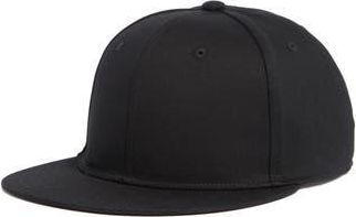 Nordstrom Rack Laminated Flat Bill Baseball Cap in Black at Nordstrom Rack