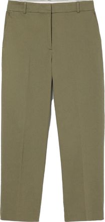 Lacoste Dames/Dames Tapered Leg Chinos (Kaki Groen)