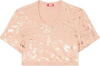 Diesel Irma-Gft top - women - Cotton/Elastane - L - Neutrals