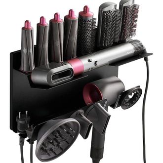 OEM Soporte 2 En 1 Para Secador De Pelo Dyson Airwrap Complete Y Dyson Supersonic, No Requiere Perforaci&oacute;n, Soporte Para Dyson Airwrap Con Tornillos Y Adh