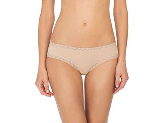 Natori Bliss Cotton Girl Brief Womens Underwear Cafe : XXL (Womens 20), Cotton/Lace/Nylon