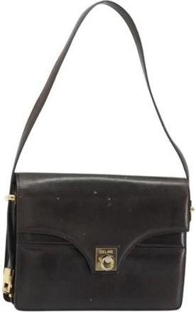 Celine Pre-owned Vintage Schoudertas - Dames - Vintage Schoudertas - Bruin - ONE Size - Leer - Vintage