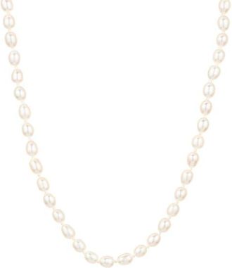 Adina Reyter Chunky Genuine Seed Pearl Necklace in Yellow Gold at Nordstrom, Size 18