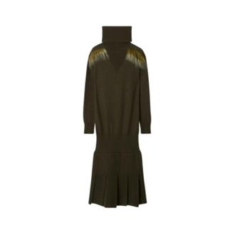 Burberry Womens Glen Wool Dress, Size Large