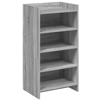vidaXL Armario Zapatero Con Almacenamiento Sonoma Gris 48 X 36 X 92 Cm Vidaxl