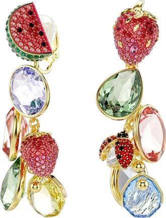 Swarovski Idyllia Asymmetrical Crystal Earrings