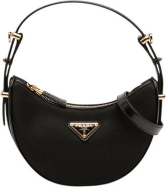 Prada Pre-owned Mini Bags, female, Black, Size: ONE SIZE Pre-owned Nylon Mini Bag