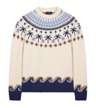 Alanui Off White Jacquard Sweater