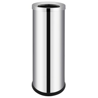 vidaXL Cubo De Basura Para Hotel De Acero Inoxidable 32 L Vidaxl