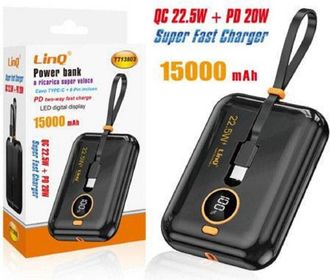Trade Shop Trade Shop - Powerbank Ricarica Super Veloce 15000mah Qc22.5w+pd20w Display Digitale Tt13803