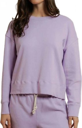 perfectwhitetee Tyler French Terry Pullover Sweatshirt In Ultraviolet