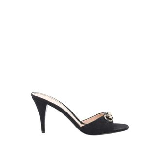 Gucci Slide Sandal met Horsebit - Dames - Muiltjes - Zwart - 39 EU - Leer - Schoenen