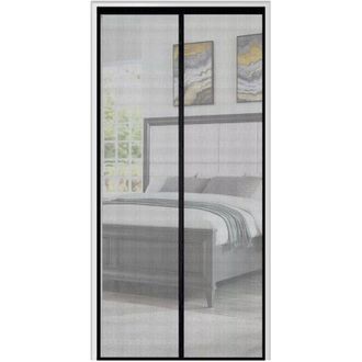 OEM Mosquitera Magn&eacute;tica De Fibra De Vidrio, 100 X 210 Cm, Malla Ultrafina, Potentes Imanes, Mosquitera Para Puertas Francesas -crezuo