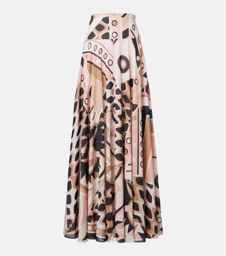 Pucci Vivara cotton muslin maxi skirt