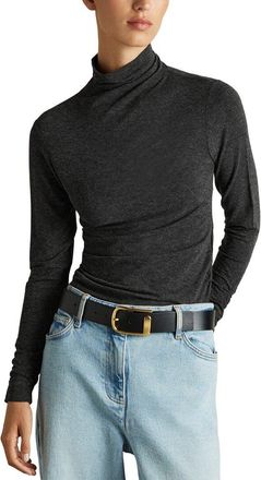 Reiss Louisa Funnel Neck Wool-Blend Top