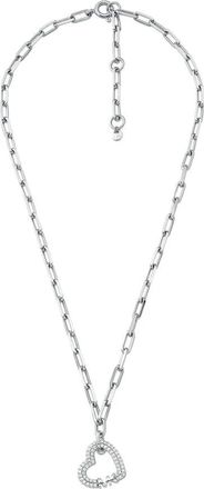 Michael Kors Dames Ketting Love Zilver Mkc 1647Cz 040 - Dames - Kettingen - Grijs - ONE Size - Accessoires