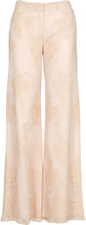 Aniye By Broeken Meat - Dames - Wijde Broeken - Beige - S - Katoen - Broeken