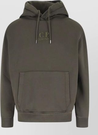 C.P. Company hooded sweatshirt drawstring front pocket ribbed