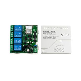 OEM Controlador De Rel&eacute; De Control De Acceso Con Sensor Pasivo Tuya Zigbee De 4 Canales Y Contacto Seco Ac85-250v