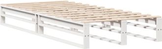 vidaXL Estructura De Cama Sin Colch&oacute;n Madera De Pino Blanca 90x200 Cm Vidaxl