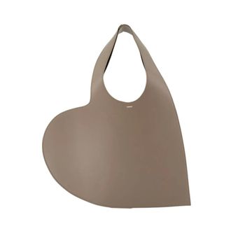 Coperni Heart Shopper Tas - Dames - Tassen - Bruin - Maat: ONE Size Zijde