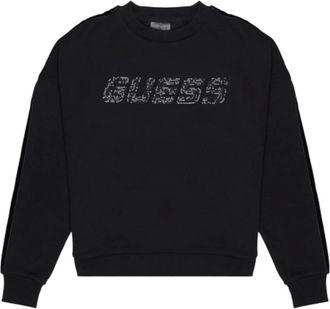 Guess Hoodies & sweatvesten, Dames, Zwart, S, Katoen, Aelia CN Sweatshirt