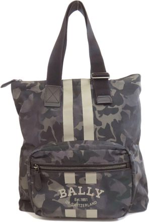 Bally Dark Green Nylon Eco-Bag Tote Bag (Pre-Owned)