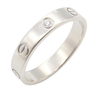 Cartier Silver Clear White Gold (18K) Band Ring (Pre-Owned)