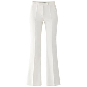 Max Mara Cecina Wide Broeken - Dames - Broeken - Wit - Maat: 2XS Katoen