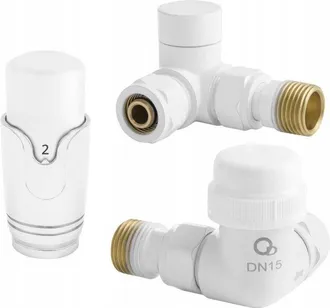 Diamond V&aacute;lvula Axial Termost&aacute;tica Pex Blanca De Cobre