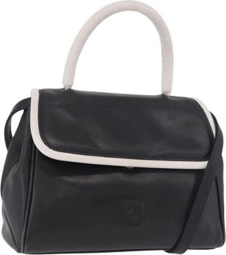Fendi Pre-owned Vintage Hand Bag - Dames - Vintage Handtas - Zwart - ONE Size - Leer - Vintage